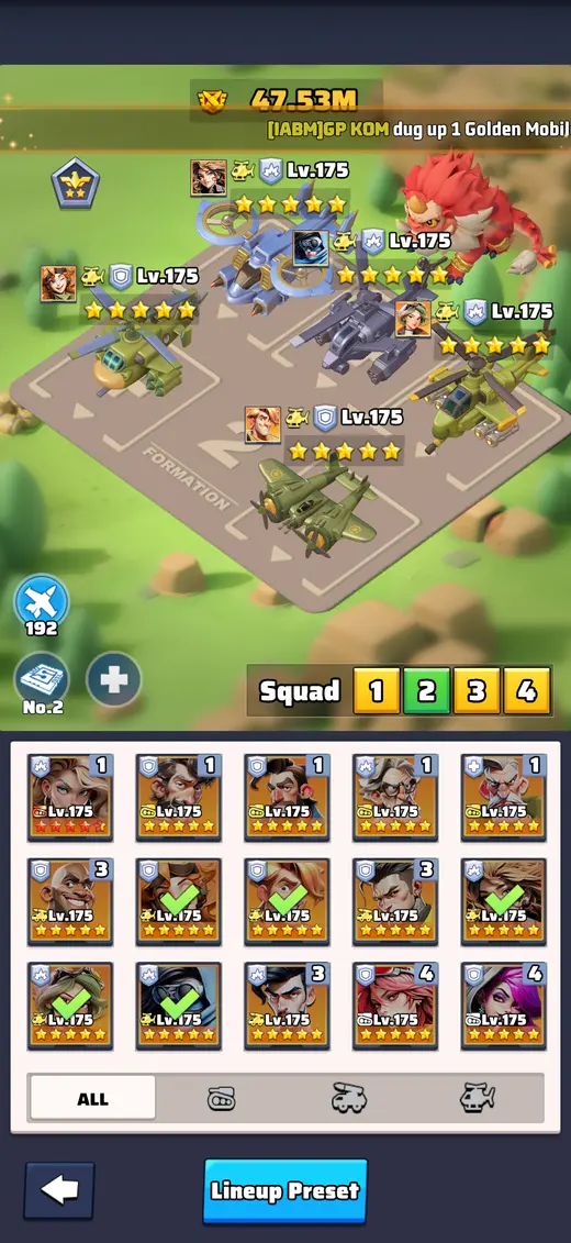 Squad 2 Formation — 47.53M