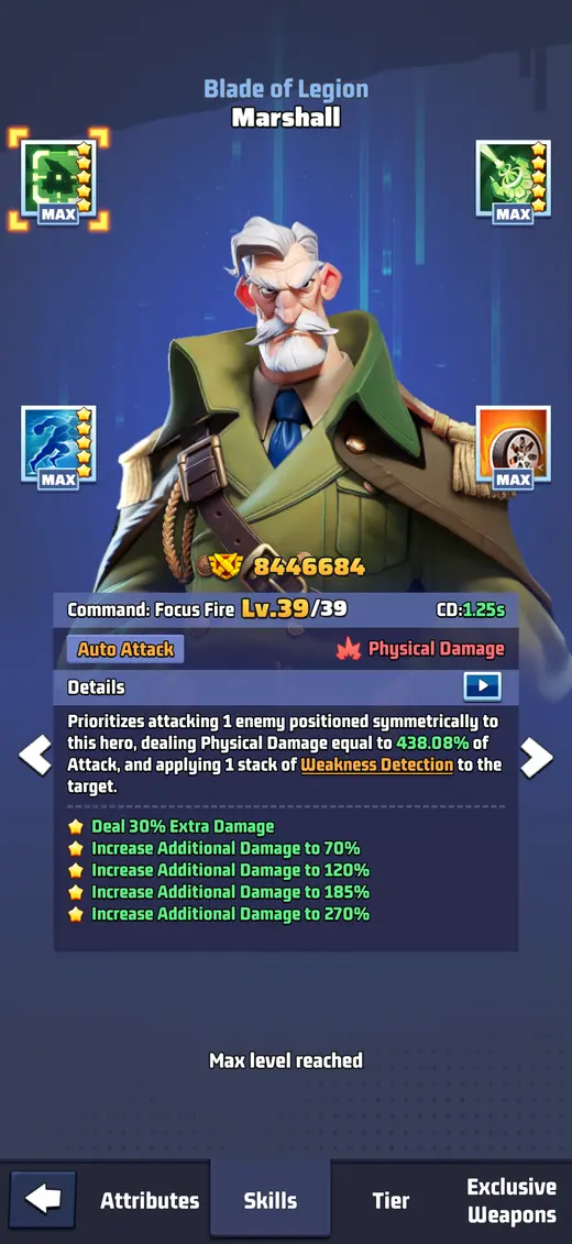 Marshall — Skills