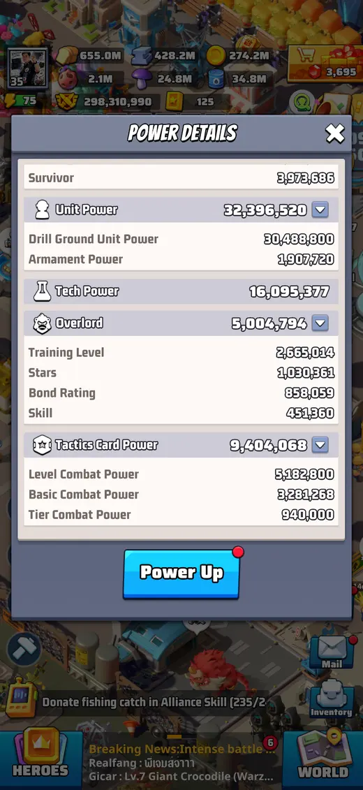 Power Details — Units & Tactics