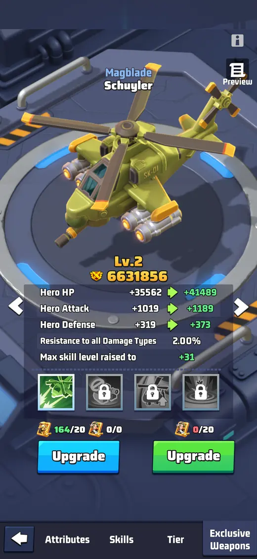 Schuyler — Exclusive Weapon